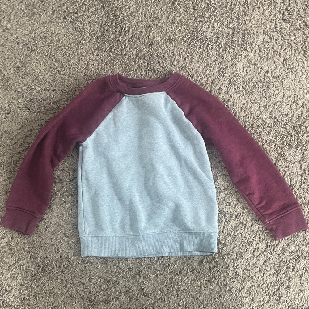 Cat & Jack Gray and Maroon Sweatshirt